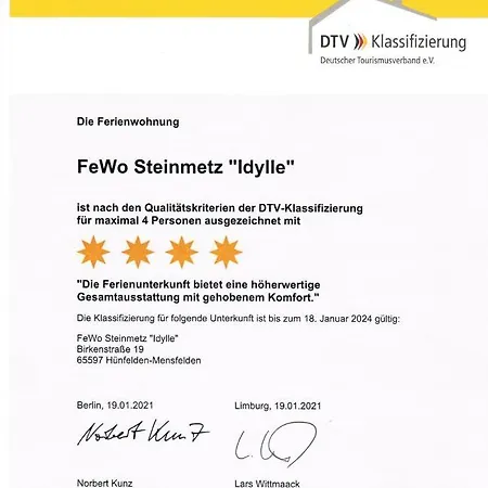 Zwei 4 Sterne Bei Limburg Apartment